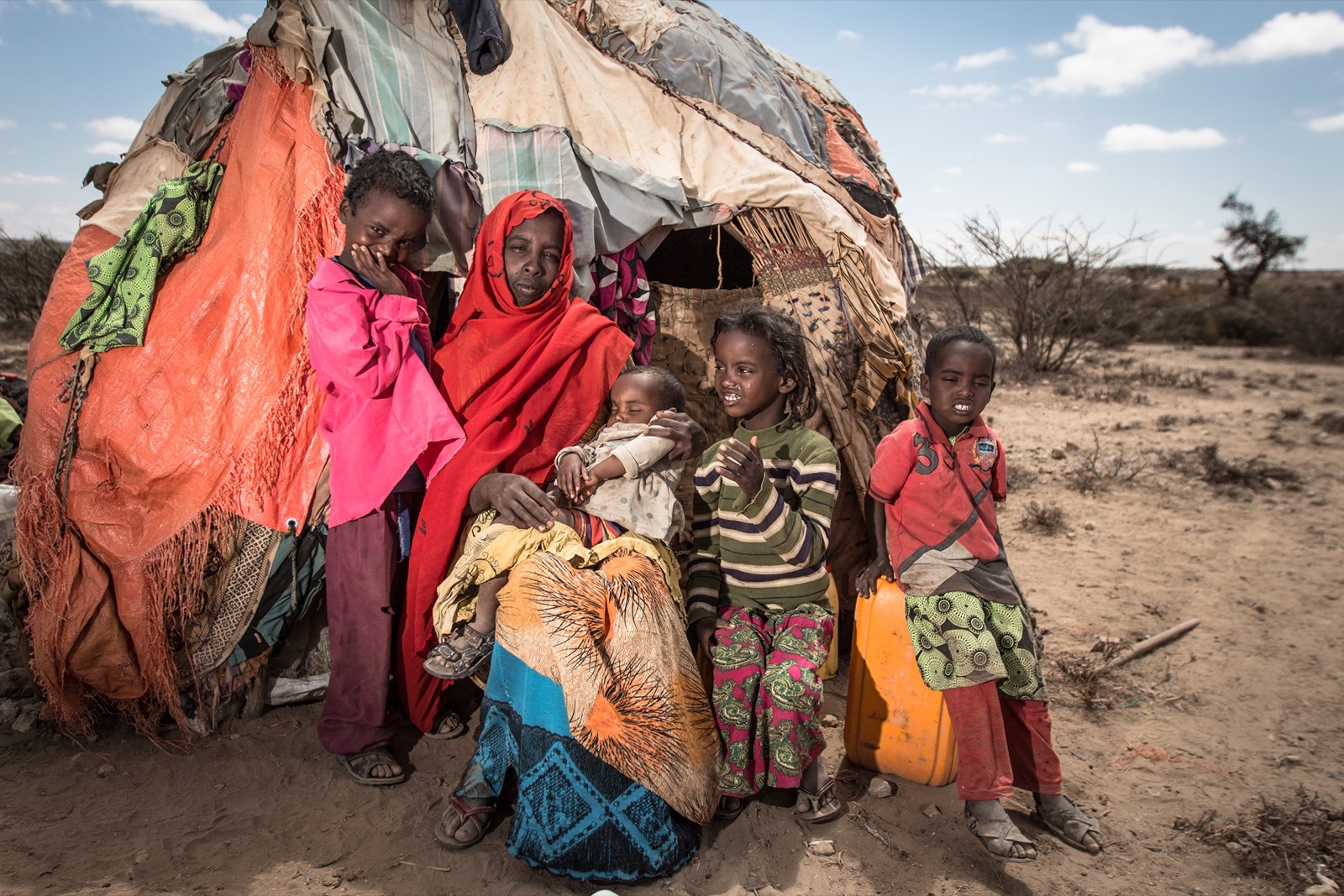 BBC, photo 03. Saado left the drought-hit east of Somaliland after 100 of her animals died.