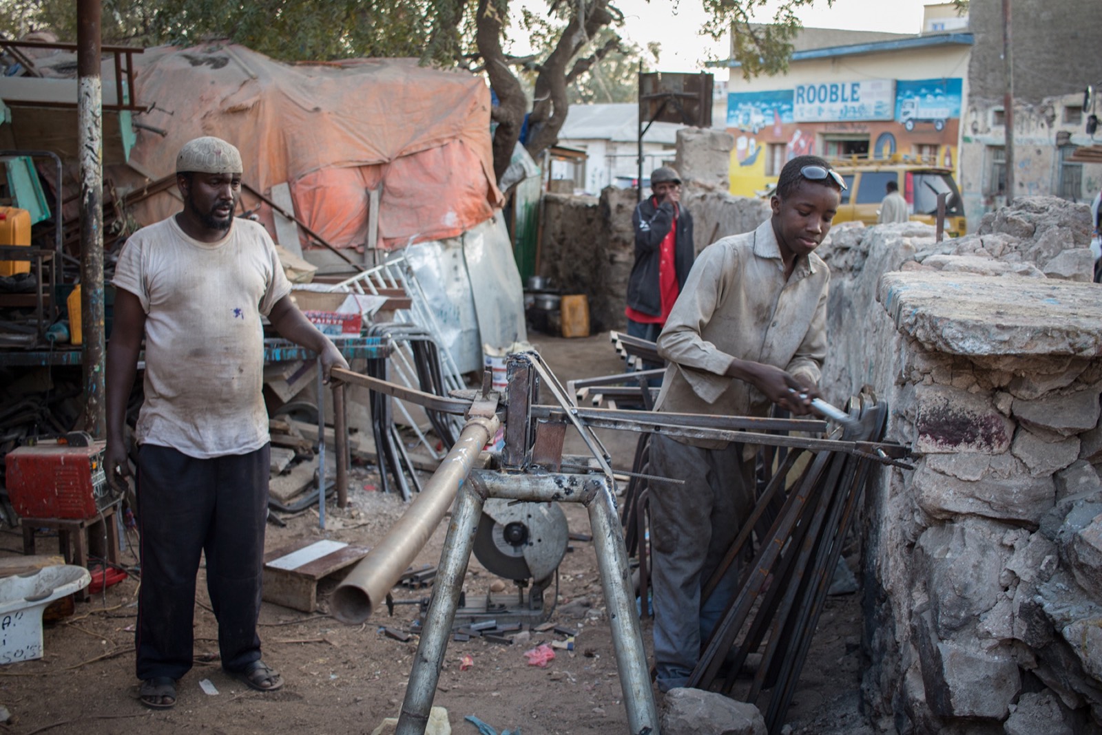Division Multiplied, photo 11. Blacksmithing is a common trade among the Gabooye clans.